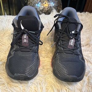 adidas Black and Red Athletic Shoes